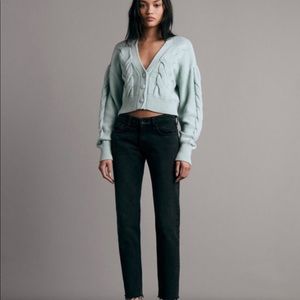 Rag and Bone Jean Scarab dark green legging jeans